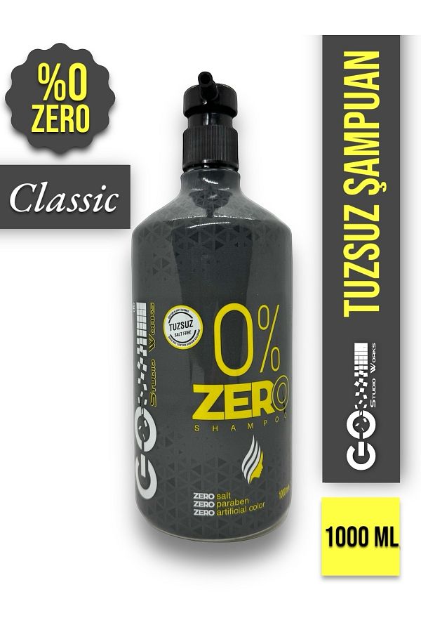 Go Studio Works-"Zero" 1000 Ml Salt-Free Shampoo - Classic Colorless/Clear 1