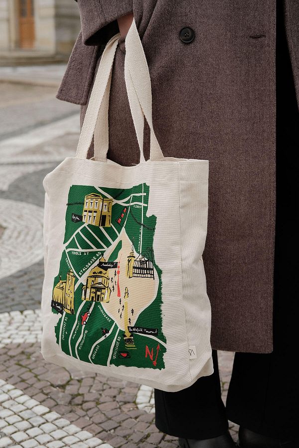 Manuka-PRINTED GUESTS CLOTH BAG COPENHAGEN-MAP 1