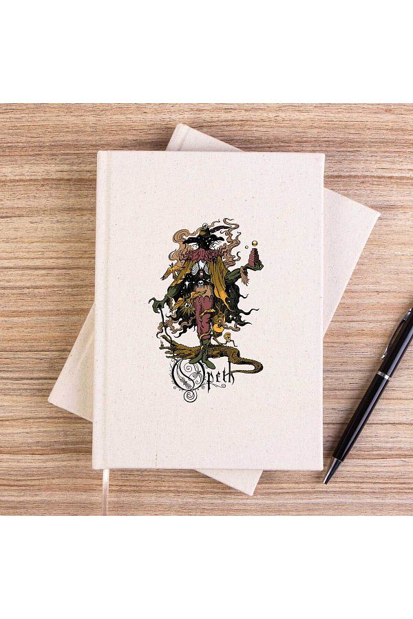 Z zepplin-Opeth Sketch Unlined Canvas Notebook 1