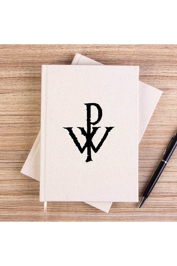 Z zepplin-Powerwolf Logo Design Unlined Canvas Notebook 1