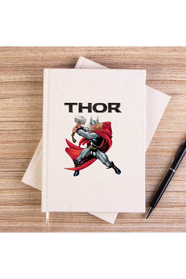 Z zepplin-دفتر ملاحظات قماشي غير مبطن بتصميم الرسوم المتحركة Thor Character 1