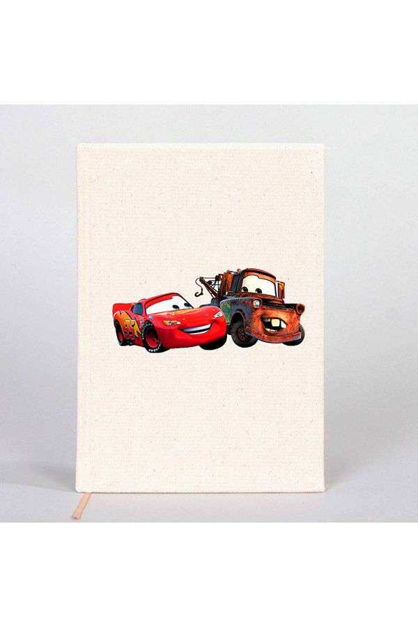 Z zepplin-دفتر ملاحظات قماشي غير مبطن من Lightning McQueen وTow Mater Cars 1