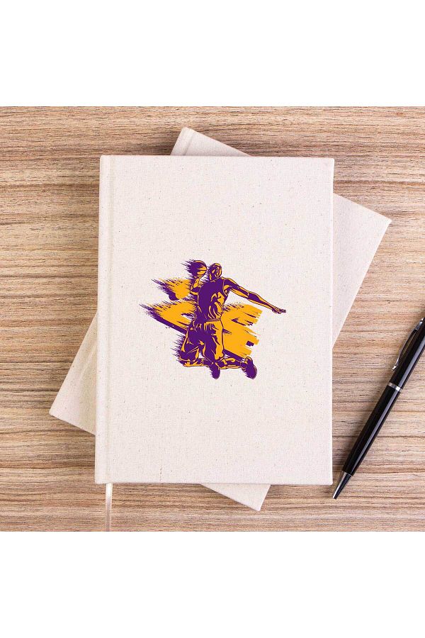 Z zepplin-Kobe B. Silhouette Unlined Canvas Notebook 1