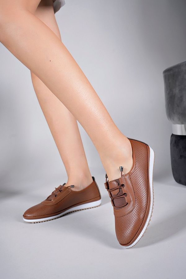 Riccon-Pantofi casual Byllaion pentru damă 001281   bronzat 1