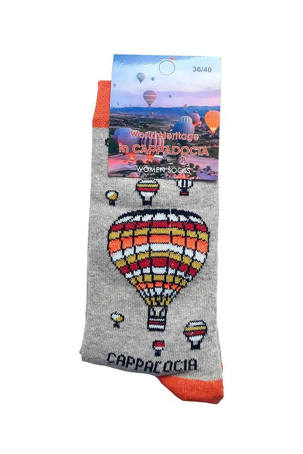 kapadokyahediyelik-Cappadocia Balon cu model 2 perechi de șosete 1