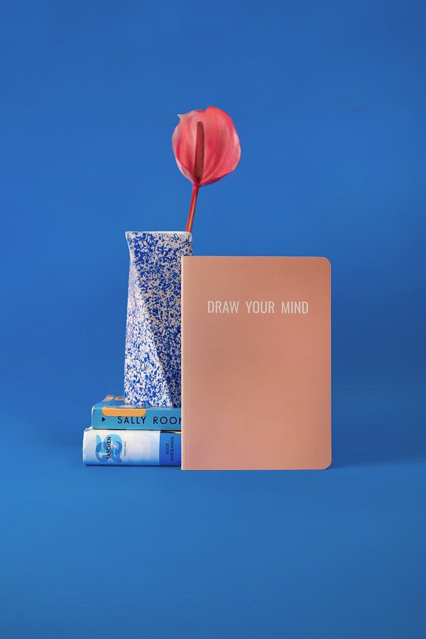 gentry-Powder Unlined Design Notebook with Slogan Detail| A5 Notebook| 88 Sheets 1