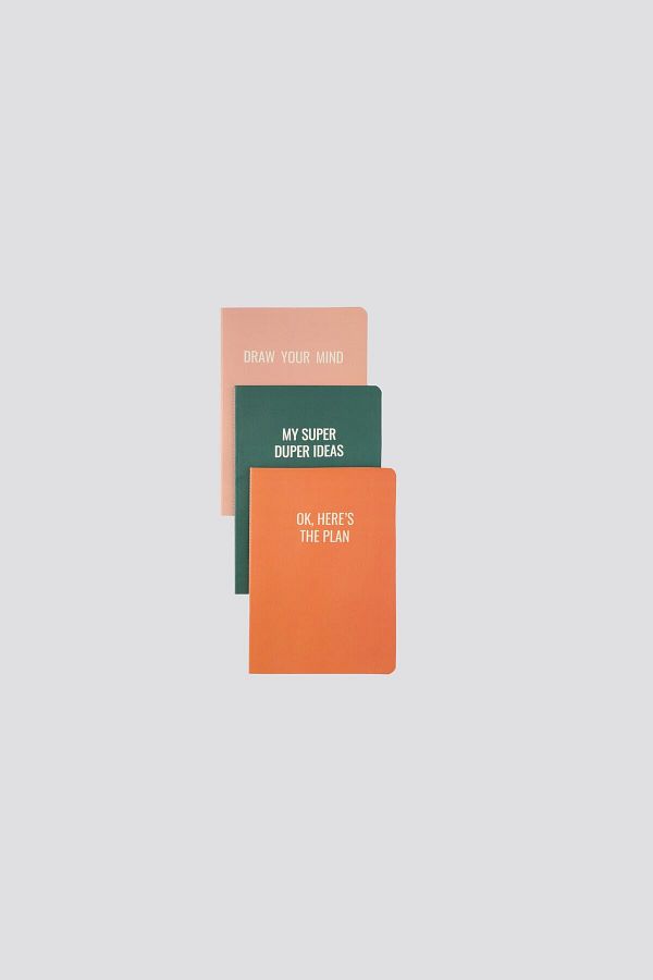 gentry-A5 Slogan Detailed Unlined Notebook Set (PACK OF 3)| Design Notebook| 88 Sheets 1