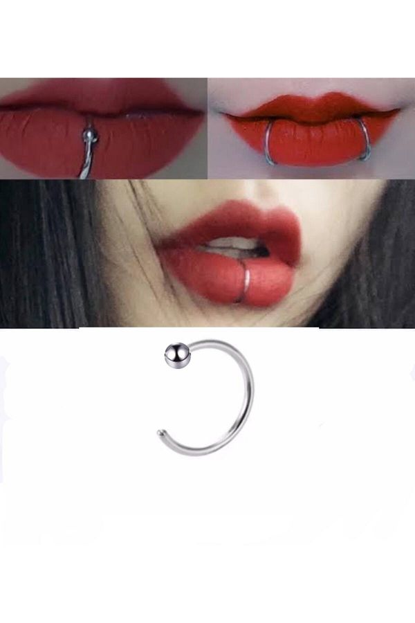 Tak Concept Perforation Free Compression Fake Lip Nose Ear Piercing Septum Trendyol