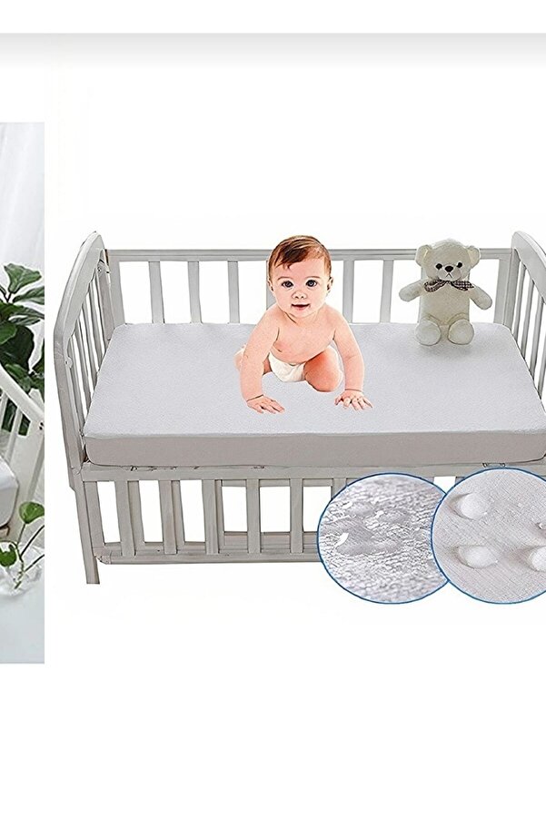 AYHOME Yüzde Yüz Sıvı Geçirmez Bebek Çoçuk Yatak Alezi Beşik Yatağı Alezi Yatak Koruyucu 70 X 140 Pamuklu