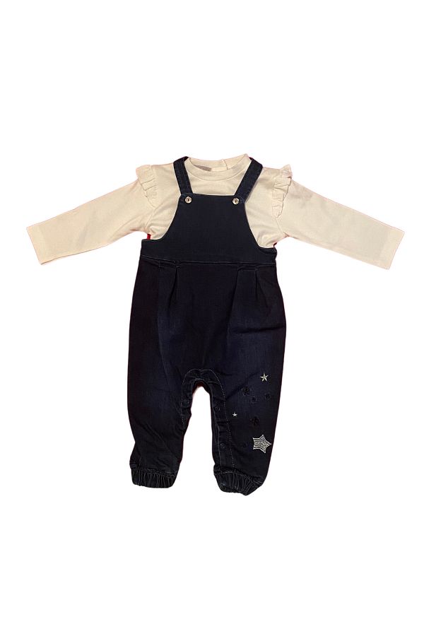 Cassiope-Girls' Set of Two - Solopet and Sweat Net, Star Pattern with Snap Fasteners 1