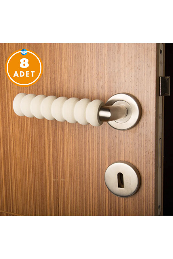 Miningaa 8 Adet Montajsız Yumuşak Kapı Kolu Engelleyici Koruyucu Darbe Engelleme Bebek Ve Çocuk Güvenlik Seti