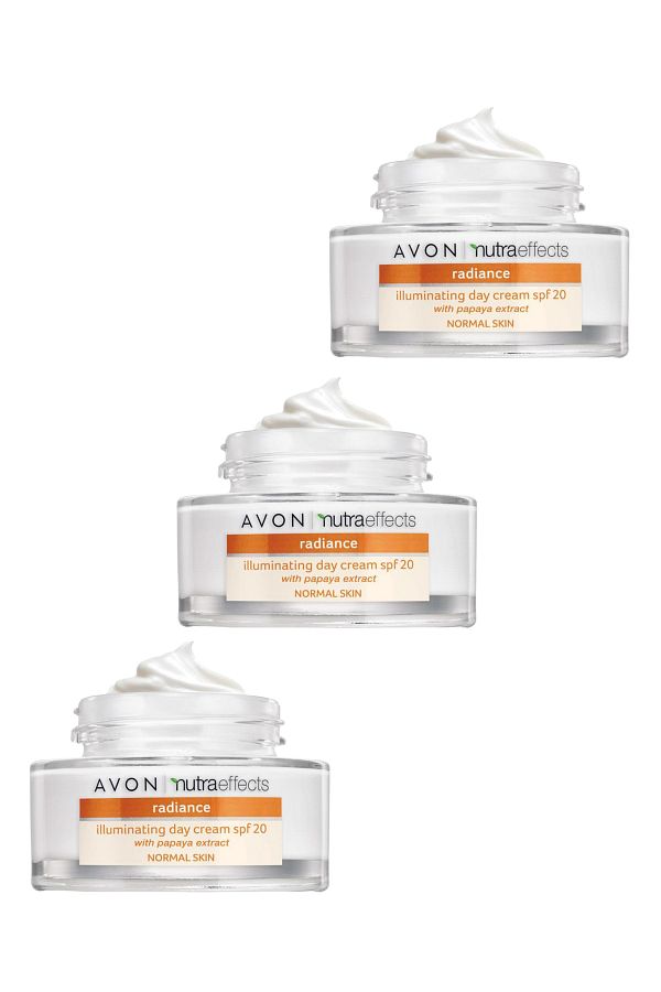 AVON-Nutra Effects Radiance - SPF20 50 Ml Moisturizing Cream, Set of Three 1