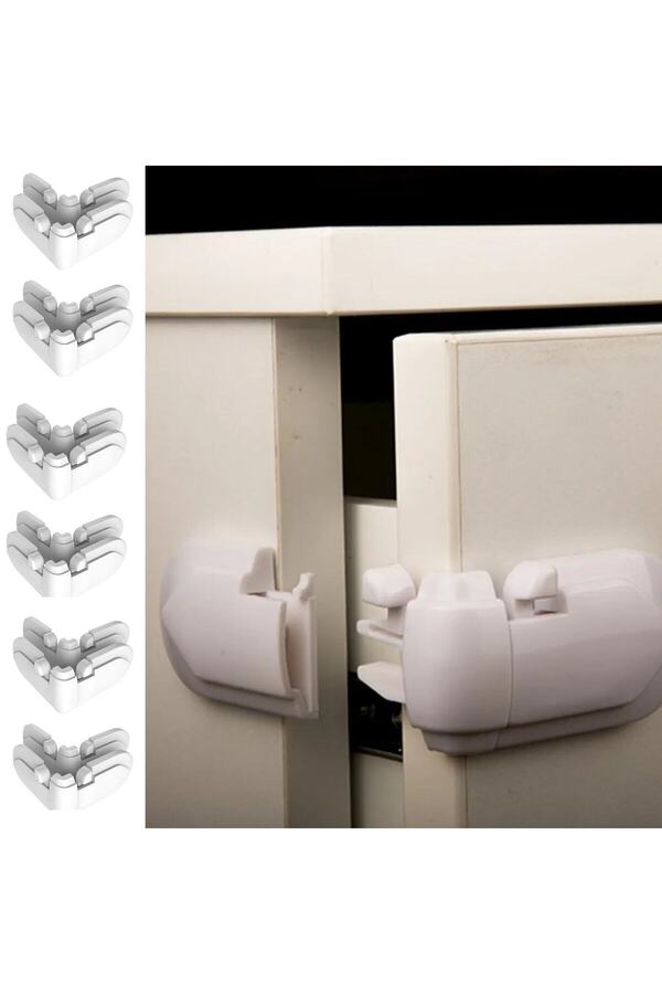 Miningaa-6 Pieces Screwless Non-Leaving Marks Baby Child Cabinet Corner Edge Safety Child Baby Safety Safety Set 1