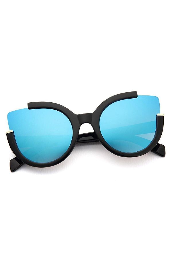 Angel Eyes-Blue Mirrored Women's Snowboard/Ski Glasses with UV400 Protection 1