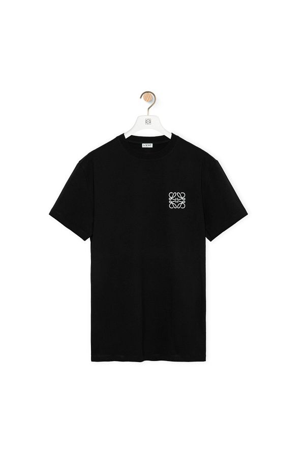 BrandsBoutique Regular Fit Loewe Logo Black T-shirt- Trendyol