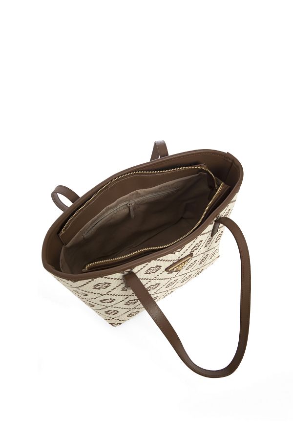 Fossil Tan Women s 34x23x13 cm Canvas Crossbody Bag 05FM24Y1015 Trendyol