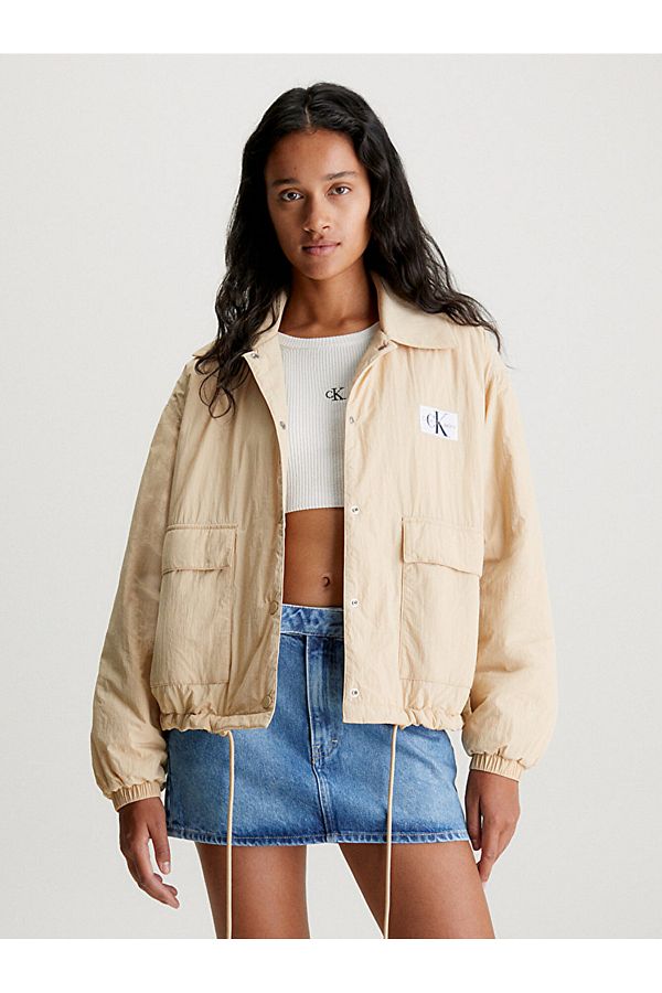 Calvin Klein Jacket Khaki Relaxed fit Trendyol
