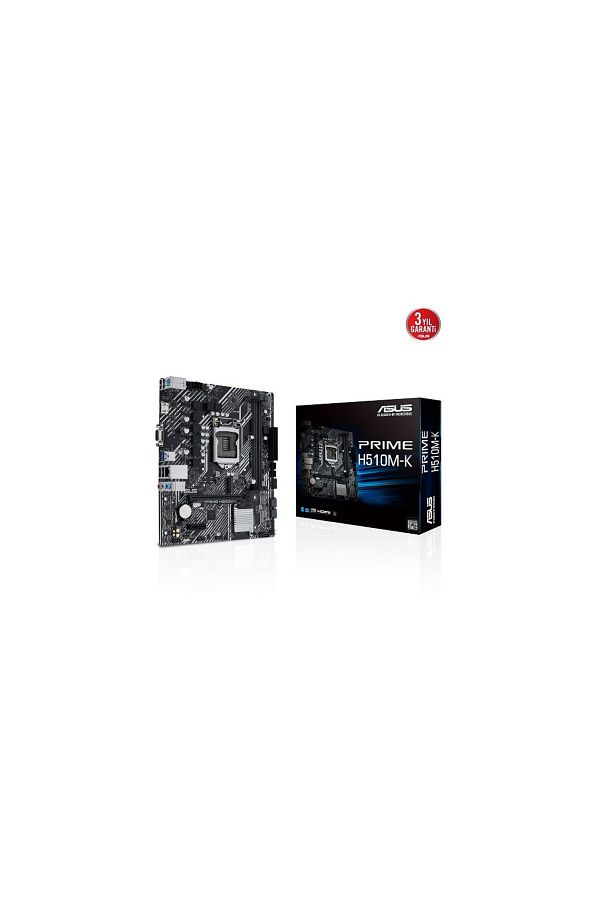 ASUS-PRIME H510M-K R2.0 - Motherboard with DDR4, M.2, D-SUB, HDMI, 10-11. Generation, LGA1200 Sockets 1