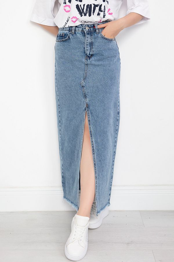 PULLIMM-Front Triangle Long Skirt STK3065 1