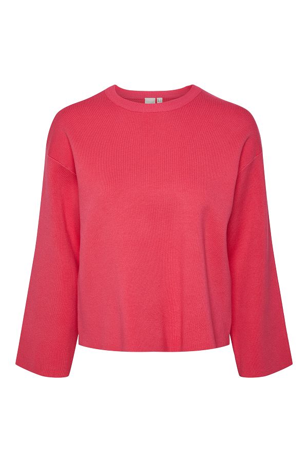 YAS.-DZIANINOWY SWETER 7/8 YASVERDE S 1