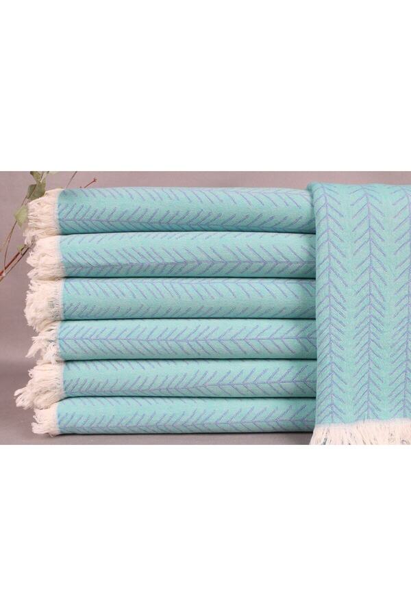 Kayra Export-Pestemal Turquoise-saks Blue Pestemal Organic Cotton Pestemal 90x180 Cm Cotton Pestemal 1