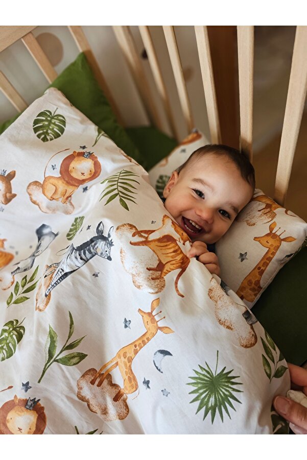 BABYSROSE Safari Bebek Yorganı 70*120 Cm