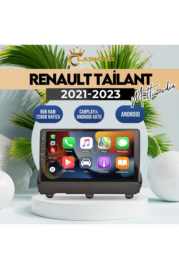 ClasKing-RENAULT TAILANT 2021-2023 compatible 8 GB RAM 128 GB MEMORY ANDROID MULTIMEDIA TEP CKS-8-128 1