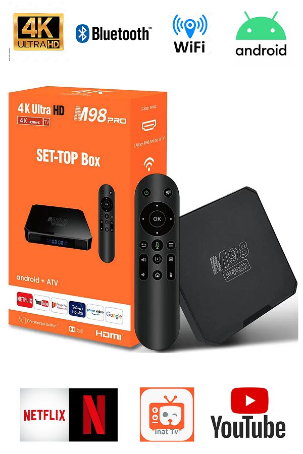 TECHNOMEN-Ultra HD Android TV Box / 5G BOX - Android TV Stick 2024 TV Box S - Iptv Device / Iptv Box / Inat Box 1