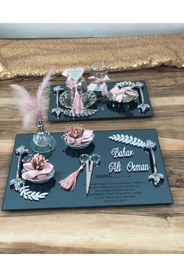 Masals Concept Engagement Tray Fancy Promise Ring Risers Scissors Groom Coffee Cup Turkish Delight Cup Trendyol