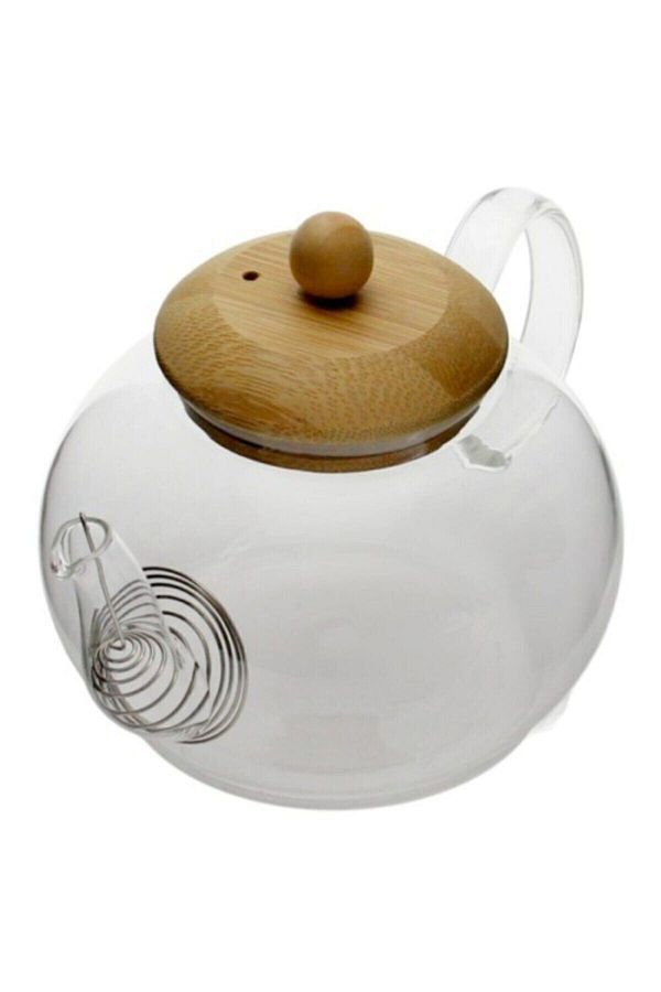 ÖZDEMİR-OZD Glass Teapot Glass Teapot with Fire Nickel 1