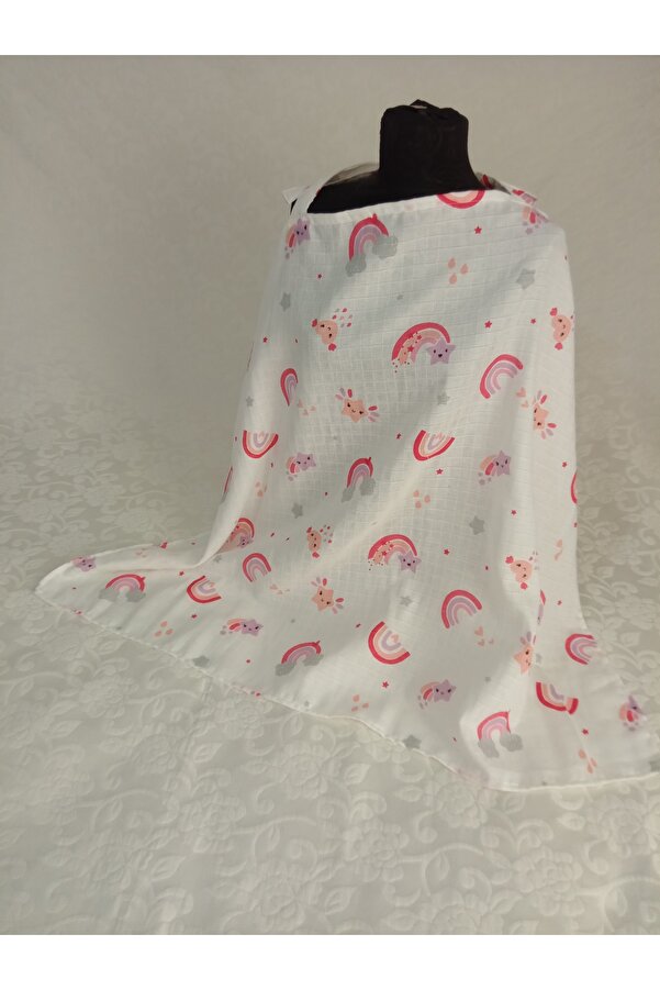 Wenaris %100 pamuk muslin emzirme önlüğü