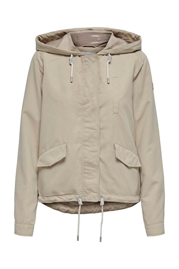 ONLY 15218613 Only Onlskylar Hood Sprıng Jacket Cc Otw Kadın Mont White Pepper