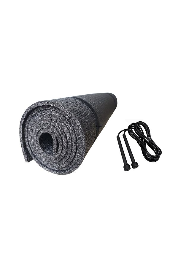 Phers Yoga Mat Pilates Mat and Jump Rope Set of 2 Starter 5mm Thickness 140 X 50 Cm Ultra Light Trendyol