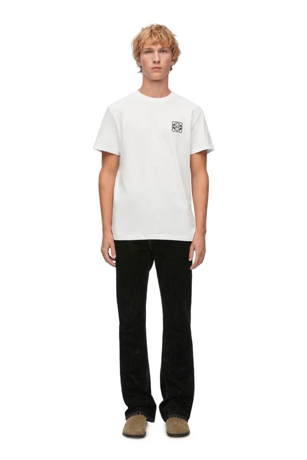 BrandsBoutique Regular Fit Loewe Logo White T-shirt- Trendyol