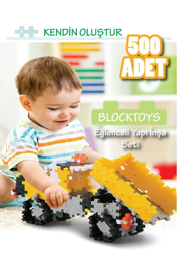 ümit toys-500 Piece Building Build Set For Kids Creative Toy Building Set Pixel Creative 1