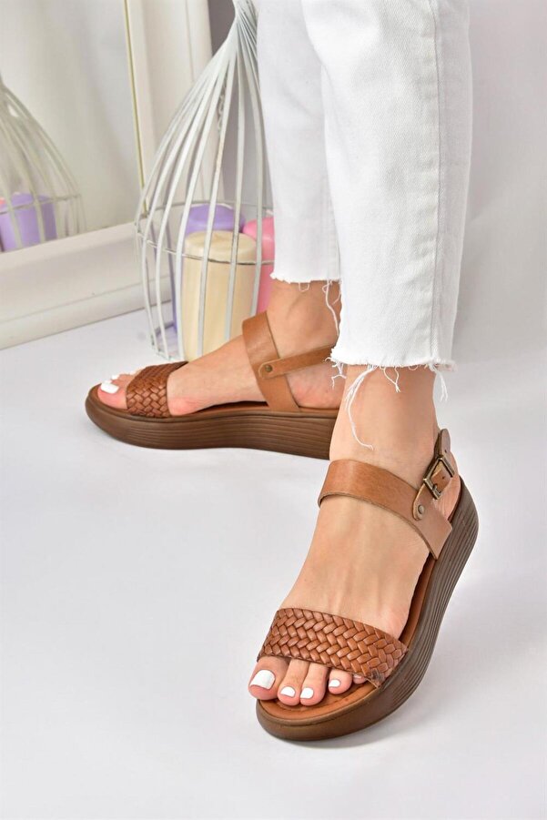 Luxus Braune Damen Sandalen Ebenbild