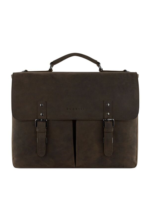 BUGATTI-Luca 39 cm Leder Messenger - Gesicht Computer Fachaktentaschen 1