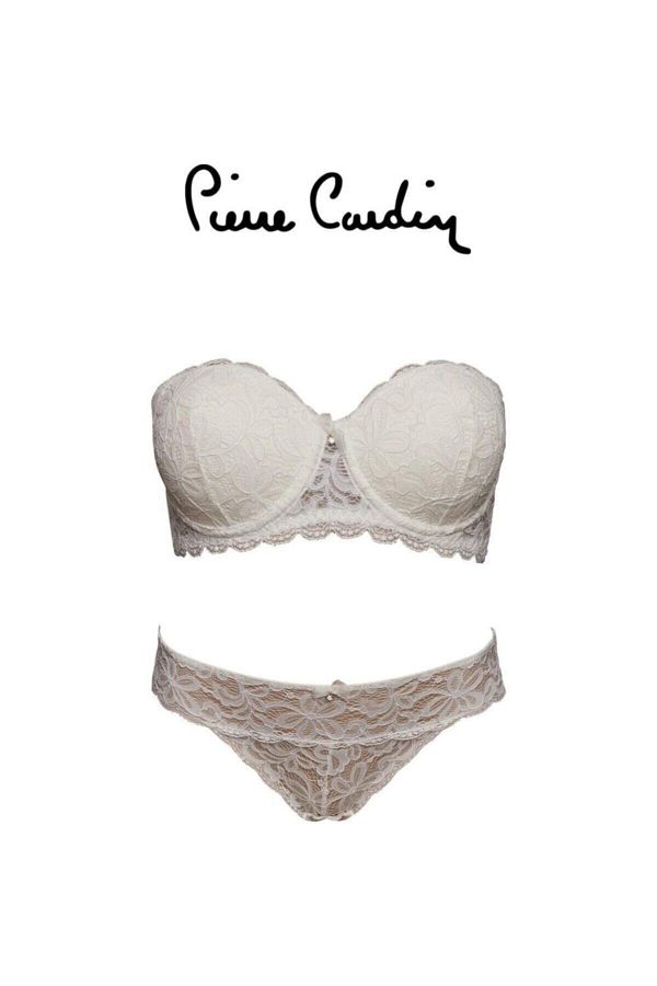 Pierre Cardin-Γυναικείο Σετ σουτιέν Ecru 4616 Daisi Underwire Supported Strapless 1
