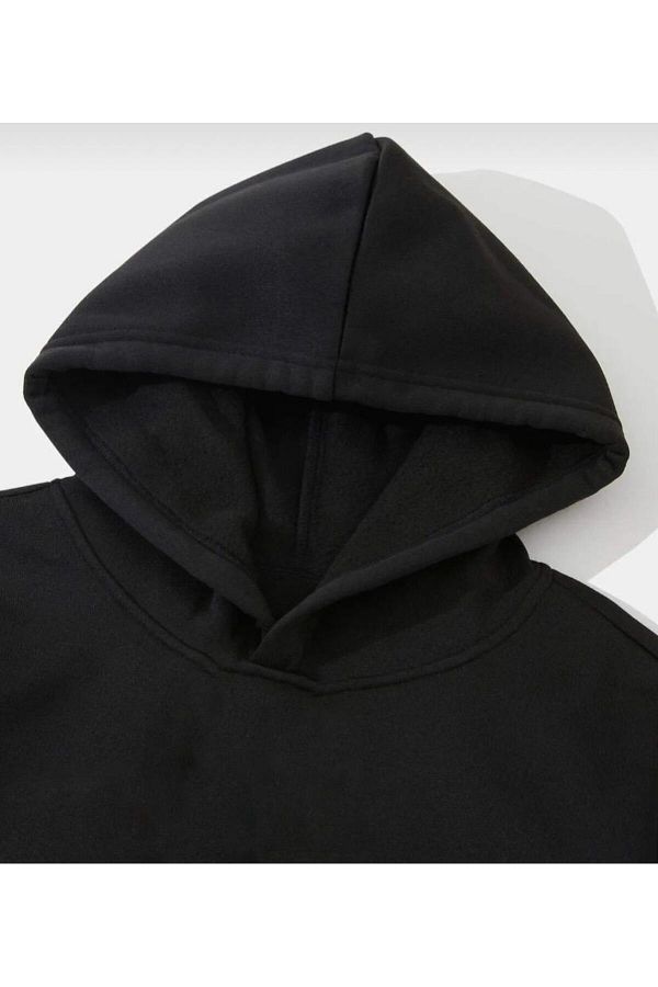 Odin Avis UNISEX Black 3 Thread Oversize LOS ANGELES PRINT Sweatshirt Trendyol