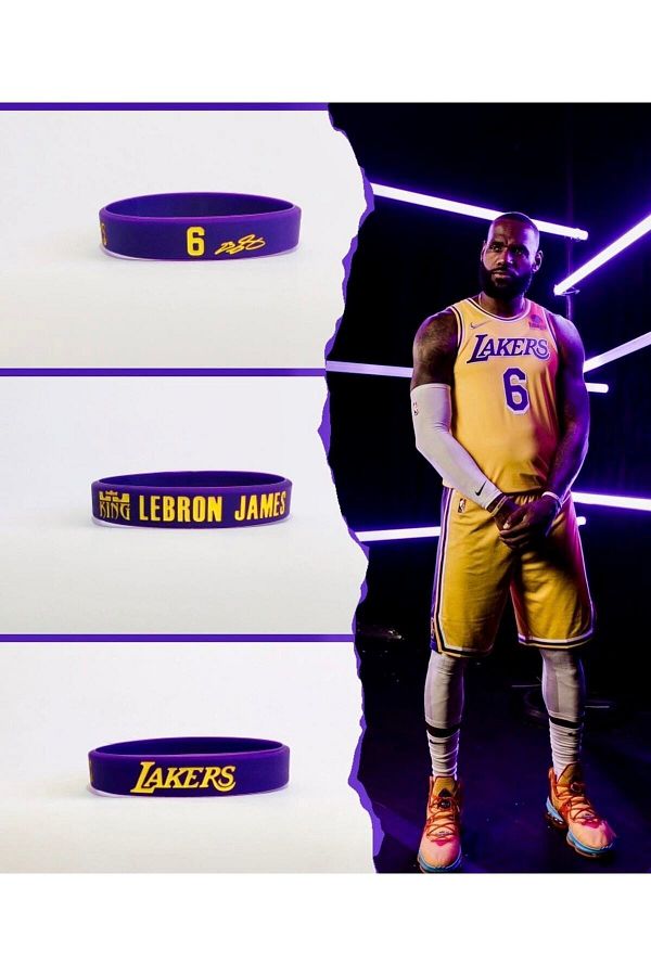PurpleJam Lebron James Purple Los Angeles Lakers Basketball Nba Bracelet Trendyol
