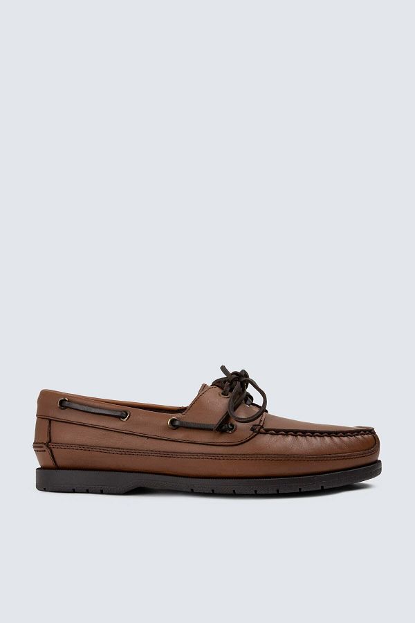 Genuine leather boat shoes sales