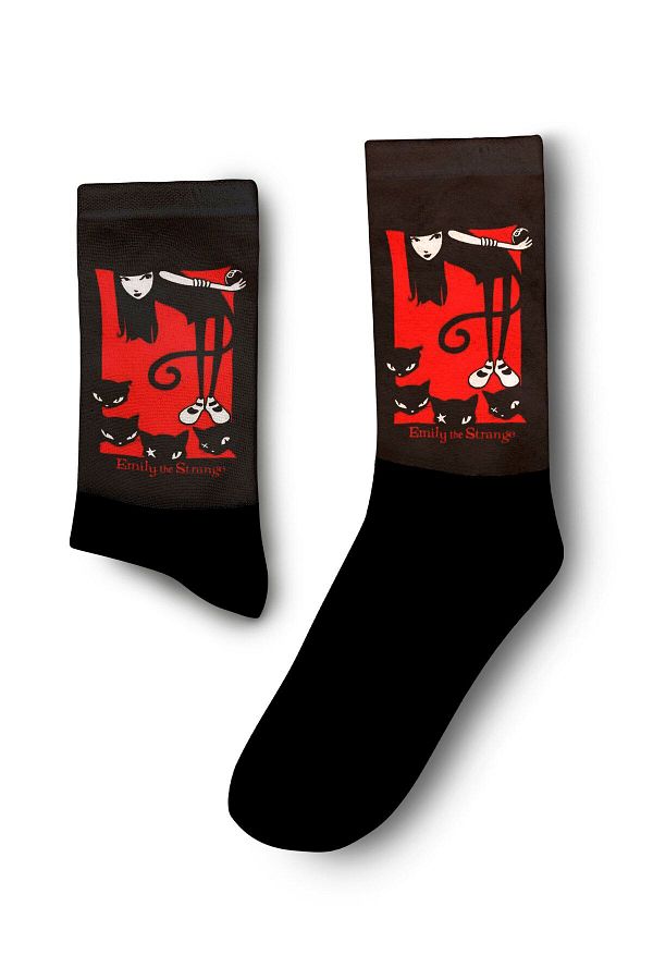 Apollo Socks-Emily The Strange Gothic Socks - Unisex 1
