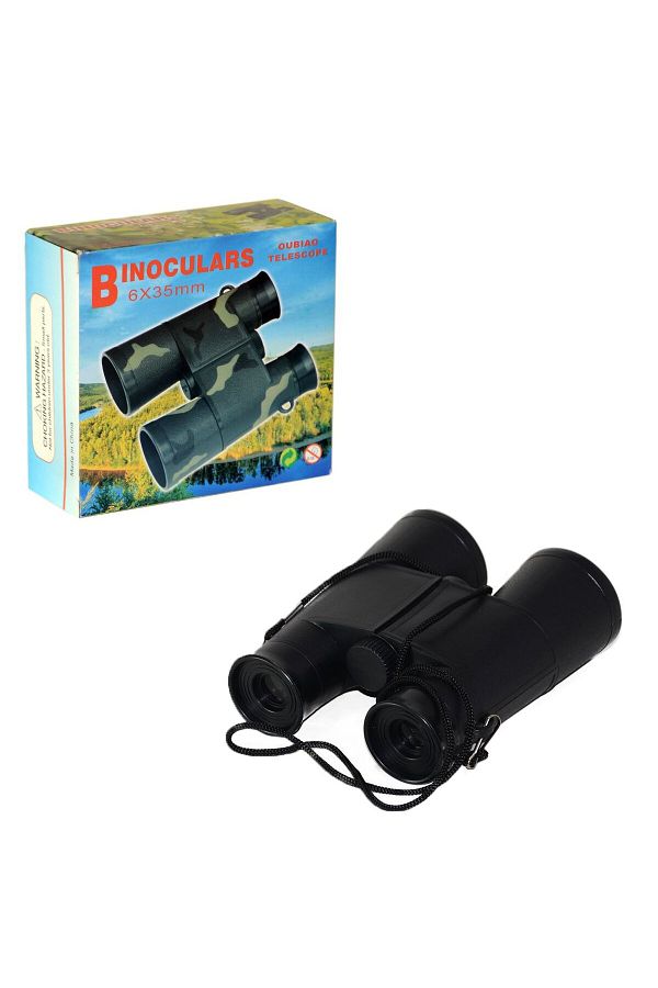 Numaca-Toy Binoculars with Lens Hanging String Army Green or Black Binoculars Toy Binoculars with Box 1