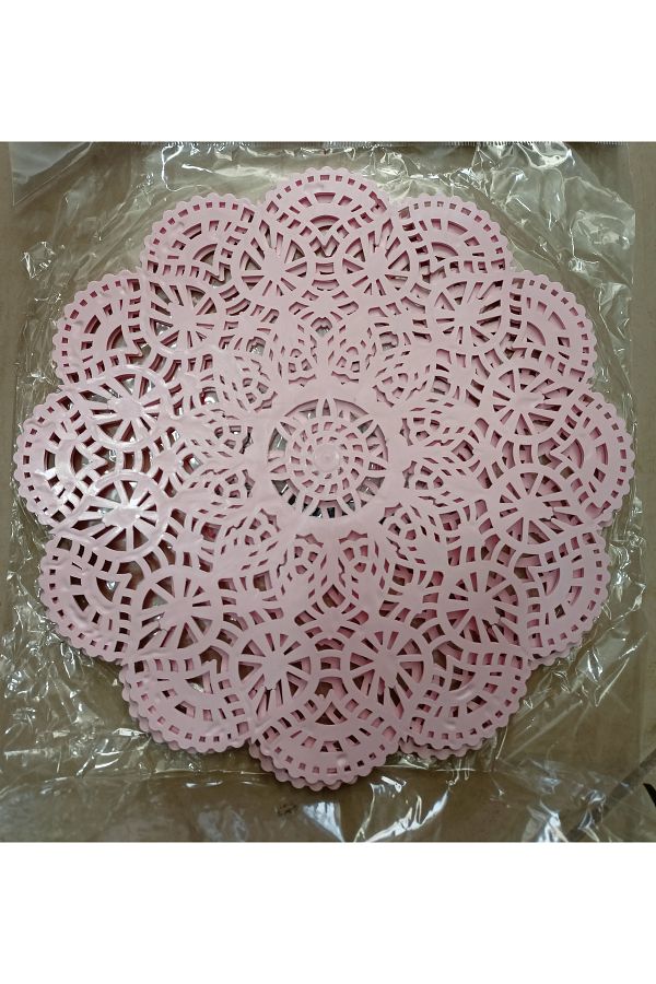 emeey-Trivet plastic 2 pieces patterned trivet silicone trivet round trivet 1