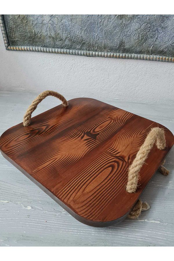 BENERS DESIGN-Rope Handle Design Square Tray, Model 1 1