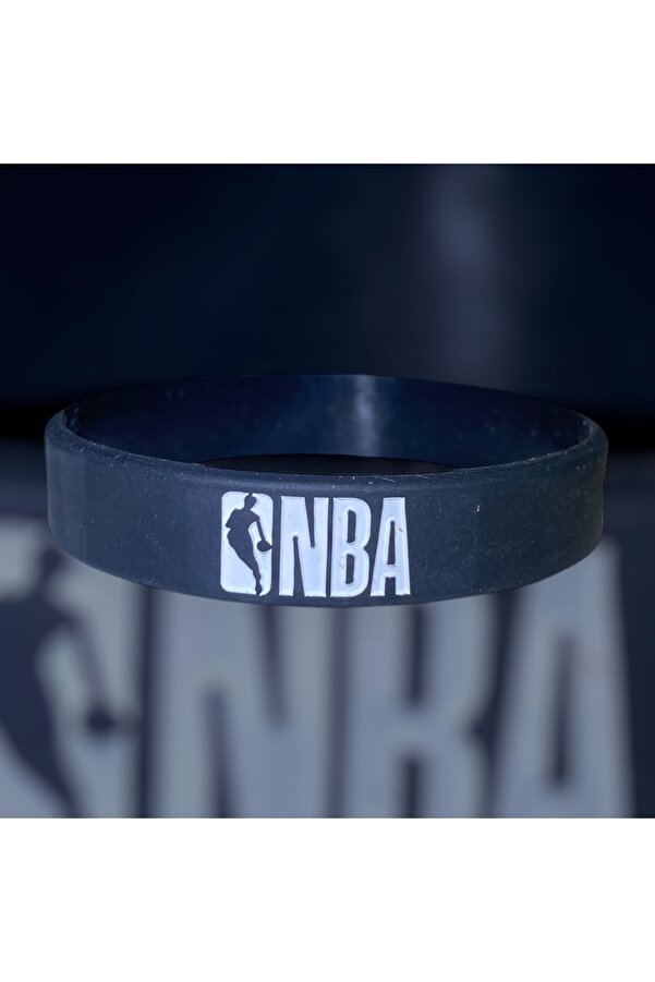 PurpleJam Nba Logo Black Basketball Nba Bracelet- Trendyol - Main Image