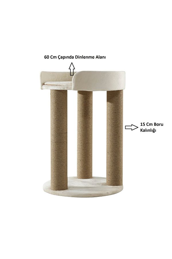 WoolArt-Nando - Cat Scratching - Cat Rest - Thick Pipe 1