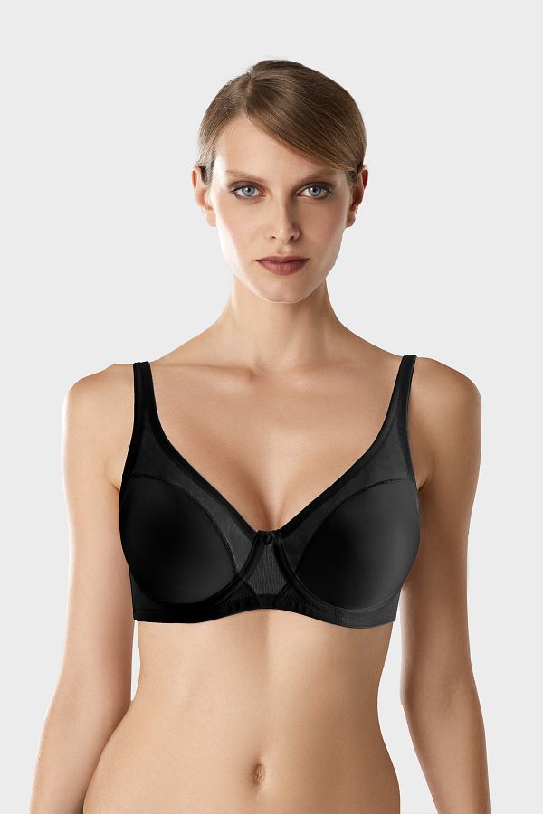 Pierre Cardin-Sutien de minimizare cu sârmă 7021 negru pentru femei 1
