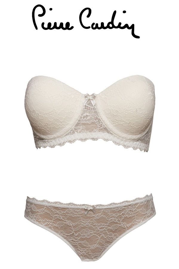 Pierre Cardin-Γυναικείο εσώρουχο Ecru 4642 Underwire Unpadded Strapless Bra - Σετ εσώρουχα 1