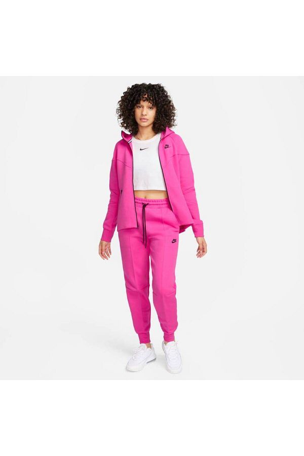 Nike tech fleece joggers pink hot sale